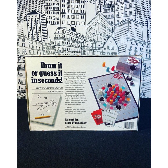 Vintage 1987 Win Lose or Draw Board Game Milton Bradley Disney COMPLETE NOB! - Picture 4 of 12